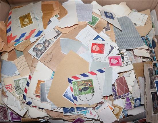 A large collection of miscellaneous GB and World stamps, including albums (2), packets, loose and on piece